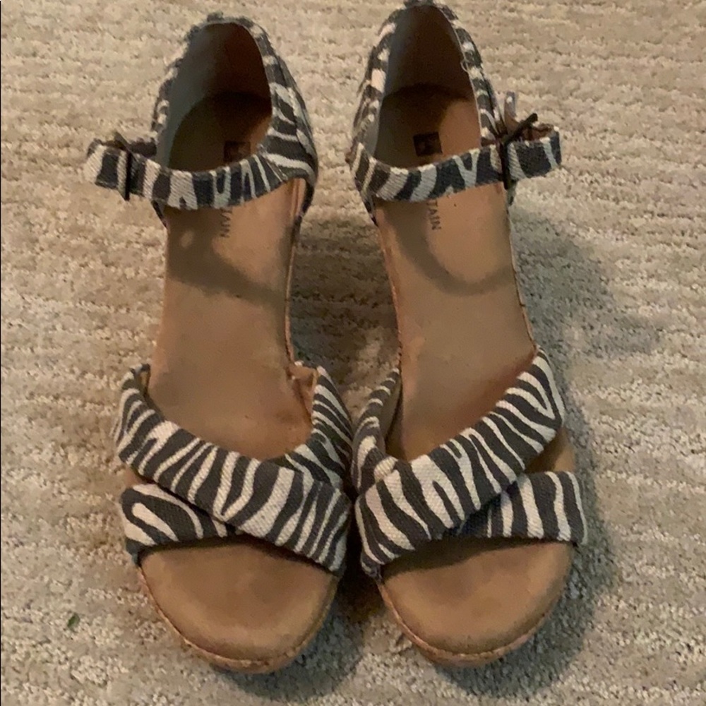 Zebra print sandals!